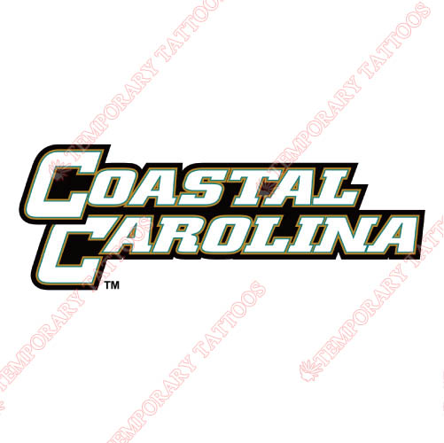 Coastal Carolina Chanticleers Customize Temporary Tattoos Stickers NO.4157